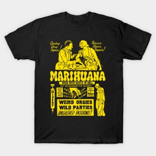 Marihuana: Weed with Roots in Hell (yellow) T-Shirt